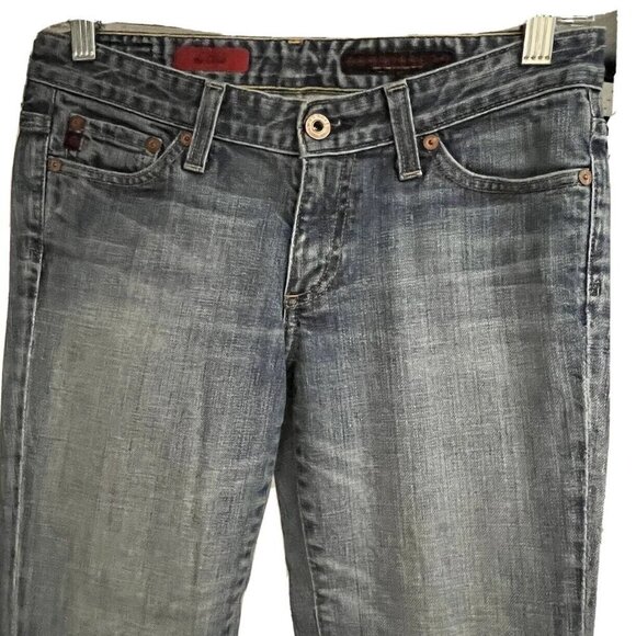 AG Adriano Goldschmied The Club Womens Blue Denim Flare Jeans 26x33 Stretch USA - Picture 4 of 10